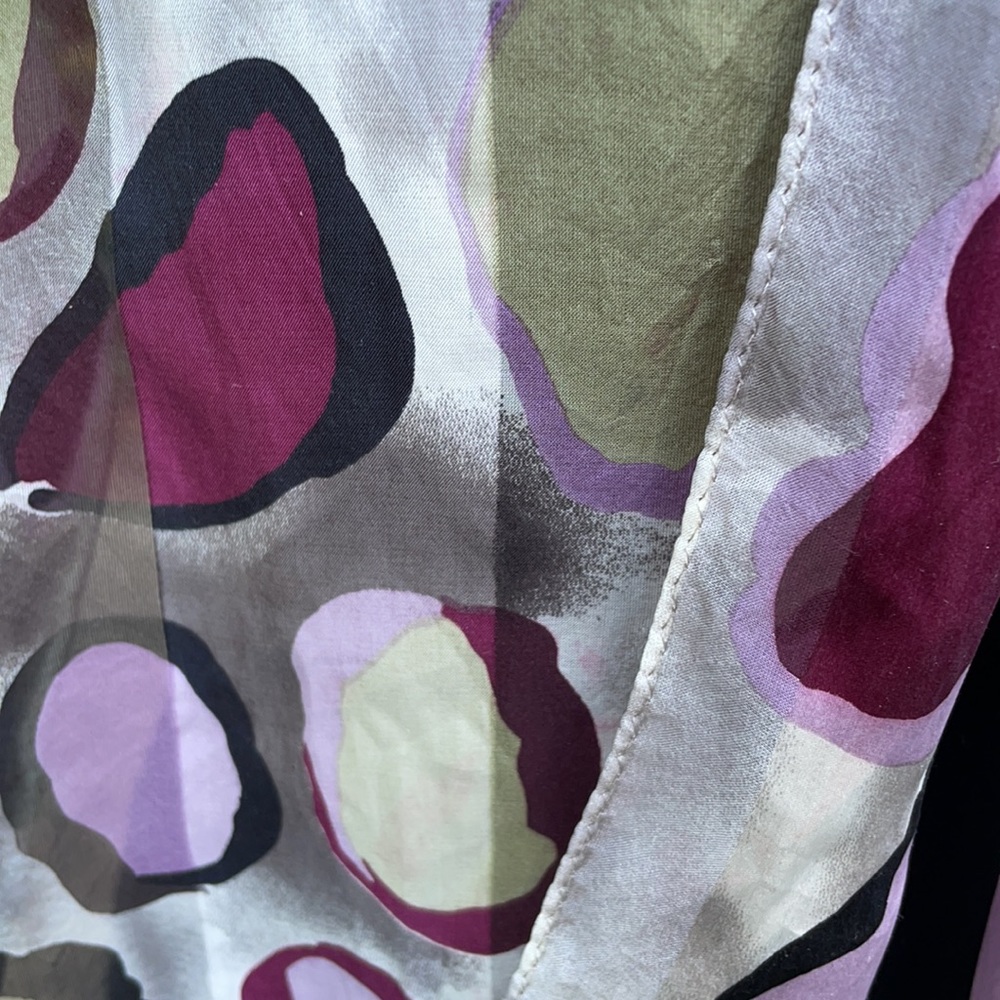 Silk Scarf Rectangular Shape, Hand Painted - image 3